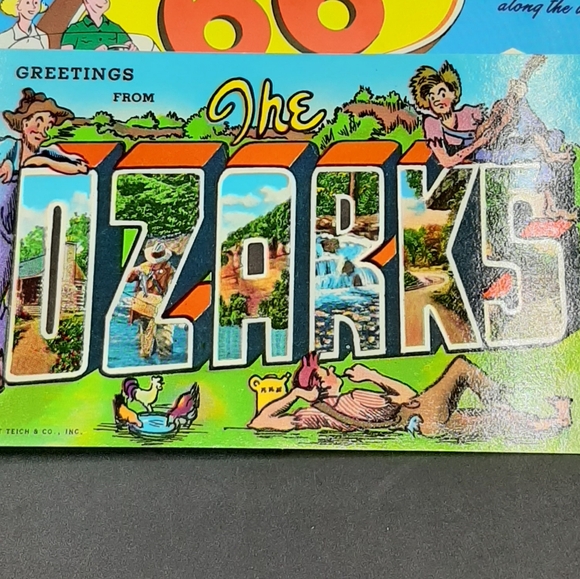 Vintage Lot of 12 Route 66 The Ozarks Post Cards Unused - Picture 3 of 14